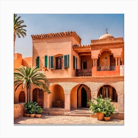 House In The Desert Canvas Print