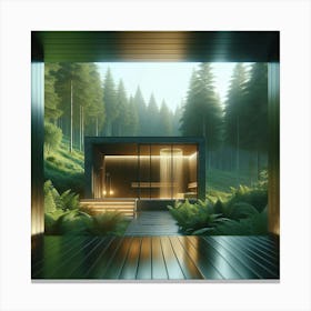 Cabin In The Woods 5 Canvas Print