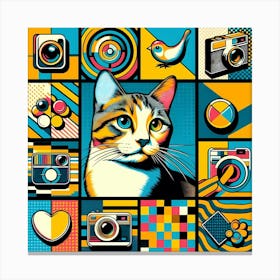 Pop Cat 4 Canvas Print