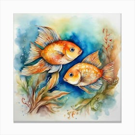 Fish Couple 1 Canvas Print