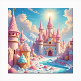 Ice Cream Castle Canvas Print