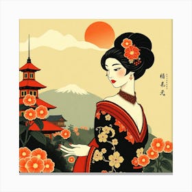 Geisha 35 Canvas Print