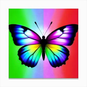 Rainbow Butterfly 13 Canvas Print