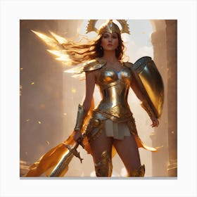 Golden Warrior Canvas Print