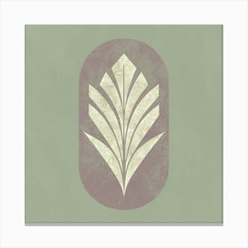 Leaf In A Square 1 Canvas Print