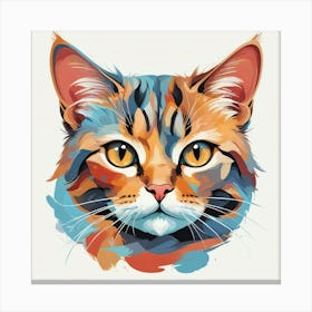 Cat Painting Canvas Print