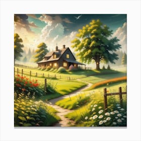 House In The Countryside 5 Canvas Print