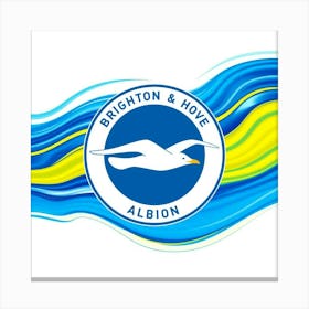 Brighton and Hove Albion Logo Wall Art 14 Canvas Print