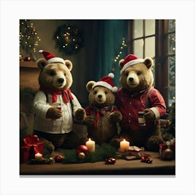 Teddy Bears 10 Canvas Print