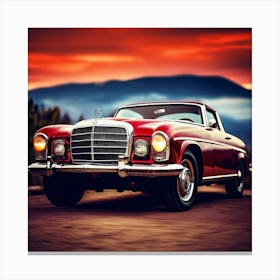 Style Automobile Vintage Classical Antique Old Vehicle Luxury Stylish Car Auto Transport (2) Canvas Print