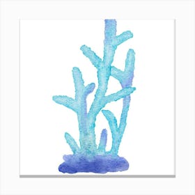 Coral Reef Watercolor Painting Canvas Print