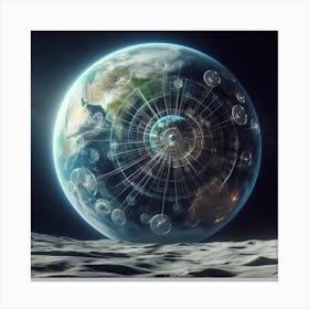 Earth In Space 39 Canvas Print