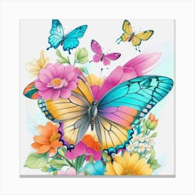 Lucky Butterflies Canvas Print