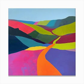 Colourful Abstract Yorkshire Dales National Park England 4 Canvas Print
