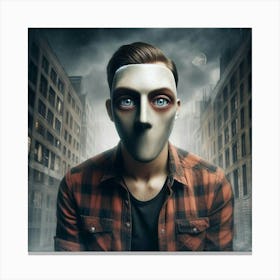 Man In A Mask 1 Canvas Print