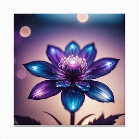 Bokeh Flower Canvas Print