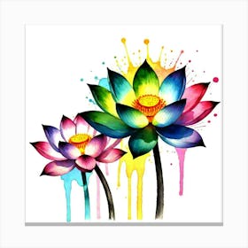 Lotus Flower 109 Canvas Print