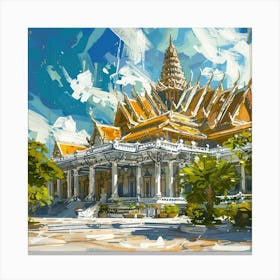 Phnom Penh Royal Palace 3 Canvas Print