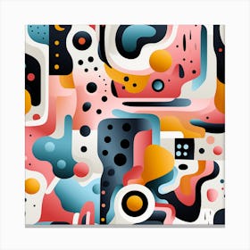 Whimsical Abstract Pattern Canvas Print