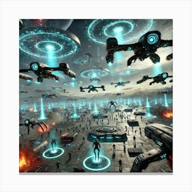 Event Horizon Drones Combat Role Canvas Print