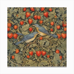 Strawberry Thief William Morris (4) Canvas Print