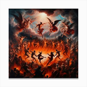 Devils And Angels Canvas Print