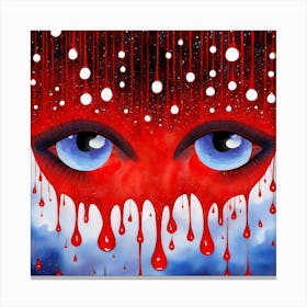 Dripping Eyes Canvas Print