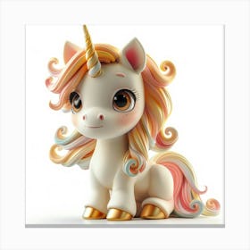 Unicorn Figurine 29 Canvas Print