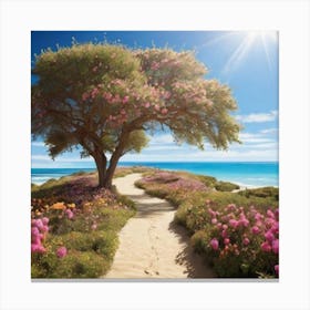 Path To The Beach 4 Canvas Print