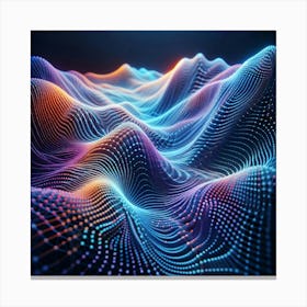 Abstract Wave Pattern 1 Canvas Print