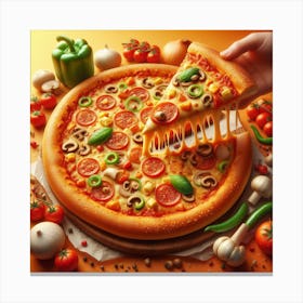 Pizza62 Canvas Print