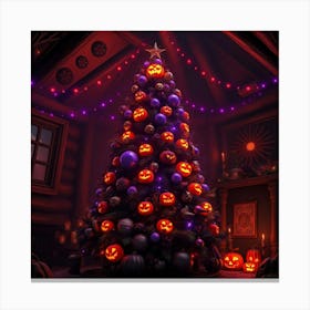 Halloween Tree Canvas Print