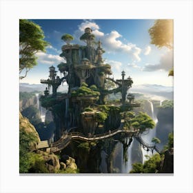 Fantasy Castle Canvas Print