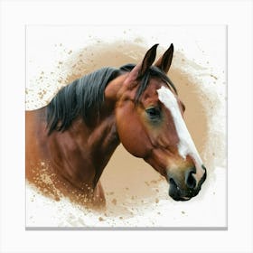 Horse Portrait Canvas Print