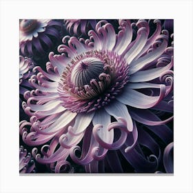 Purple Dahlia Canvas Print