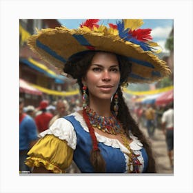 Mexican Woman 7 Canvas Print