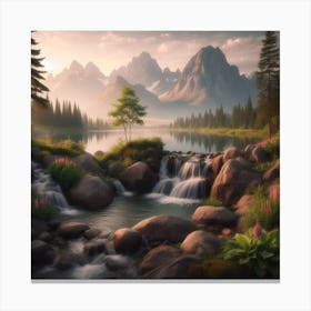 Relax area 3 Canvas Print