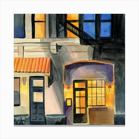 Doorways At Night Canvas Print