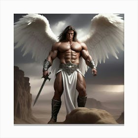 Angel With Sword 2 Canvas Print