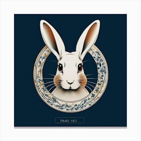 Rabbit In A Circle Canvas Print