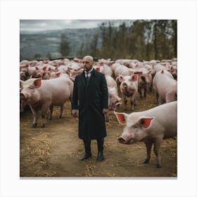 Pigs photo 2 Canvas Print