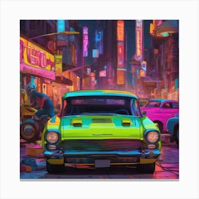 Neon City 1 Canvas Print