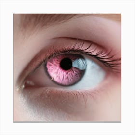 Pink Eye Stock Videos & Royalty-Free Footage 1 Canvas Print