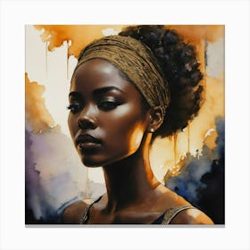 Afro-American Woman 1 Canvas Print