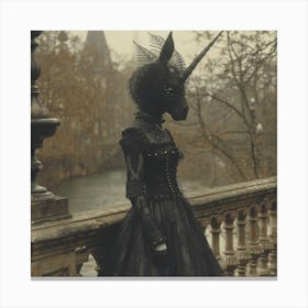 Gothic Unicorn Canvas Print