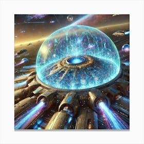 A Vivid Depiction Of The Anomaly Shield Ability Us Canvas Print