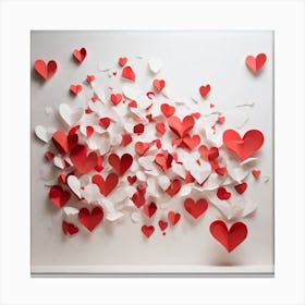 Valentine's Day Hearts 8 Canvas Print