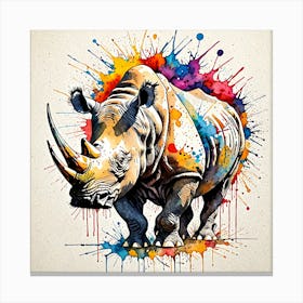 Rhino 1 Canvas Print