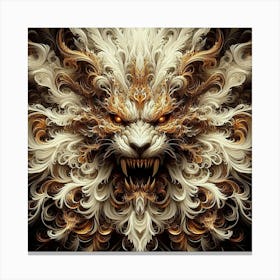 Ethereal Lion Canvas Print