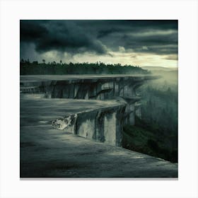 Cliff In The Sky Canvas Print